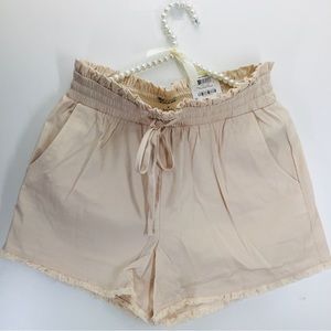 Womens Shorts Cashmere Cream Drawstring Shorts Size M Inc Earth New